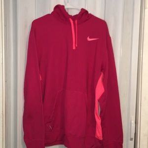 Nike therma-fit pink hoodie